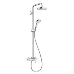 Hansgrohe Croma Select S - Duschsäule 180 2jet Mit Einhandmischer, Weiß / Verchromt 27255400