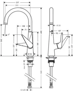 Hansgrohe Talis M51 - Spültischarmatur Talis, EcoSmart, Verchromt 72816000 -Hansgrohe Verkaufsgeschäft 76277eb7a6a651a5ace1eca7