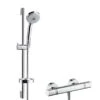 Hansgrohe Croma 100 - Duschset Mit Thermostatbatterie, Mit Duschkopf Croma 100 Multi, Verchromt 27086000