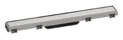 Hansgrohe RainDrain Match - Duschrinne 600 Mit Edelstahlrost, Mit Höhenverstellbarem Rahmen, Edelstahl Gebürstet 56036800