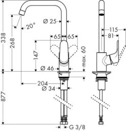 Hansgrohe Focus M41 - Spültisch Einhebelmischer, Edelstahl 31820800 6 Hansgrohe Focus M41 - Spültisch Einhebelmischer, Edelstahl 31820800 -Hansgrohe Verkaufsgeschäft 7e2130a6c4f72ec1d5ca5885