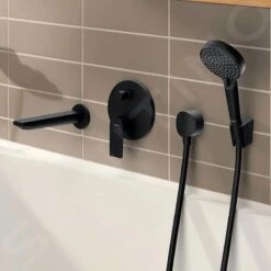Hansgrohe Rebris E - Badewanneneinlauf, Schwarz Matt 72431670 -Hansgrohe Verkaufsgeschäft 7ee1f8d986f2807274303a60