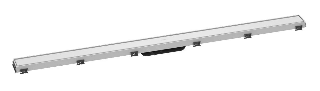 Hansgrohe RainDrain Match - Duschrinne 1200 Mit Edelstahlrost, Mit Höhenverstellbarem Rahmen, Weiß Matt 56042700 1 Hansgrohe RainDrain Match - Duschrinne 1200 Mit Edelstahlrost, Mit Höhenverstellbarem Rahmen, Weiß Matt 56042700