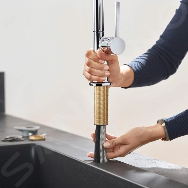 Hansgrohe M54 - Spültischarmatur Talis, Mit Ausziehbarer Brause, Verchromt 72800000 5 Hansgrohe M54 - Spültischarmatur Talis, Mit Ausziehbarer Brause, Verchromt 72800000 – Bild 5