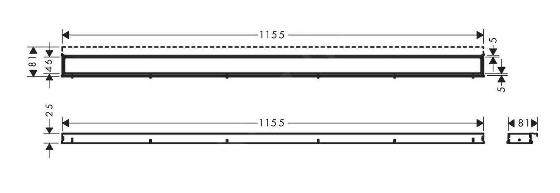 Hansgrohe RainDrain Match - Duschrinne 1200 Mit Edelstahlrost, Mit Höhenverstellbarem Rahmen, Verchromt 56042000 2 Hansgrohe RainDrain Match - Duschrinne 1200 Mit Edelstahlrost, Mit Höhenverstellbarem Rahmen, Verchromt 56042000 – Bild 2