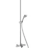 Hansgrohe Croma 220 - Duschsäule Showerpipe Mit Thermostatbatterie, 220 Mm, 1 Strahl, Verchromt 27223000