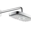 Hansgrohe Raindance Select E - Kopfbrause 300, Ausladung 390 Mm, 2 Strahlen, Weiß / Verchromt 27385400
