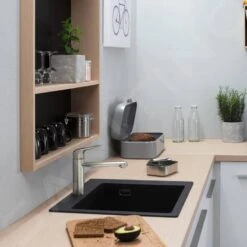 Hansgrohe Abwäschen - Granit-Einbauspülbecken S510-F450, Graphitschwarz 43312170 8 Hansgrohe Abwäschen - Granit-Einbauspülbecken S510-F450, Graphitschwarz 43312170 -Hansgrohe Verkaufsgeschäft 8e93ab91a7953f360e18f1ab