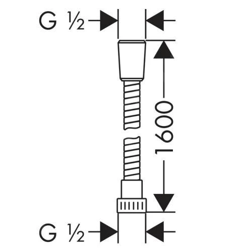 Hansgrohe Brauseschläuche - Duschschlauch 1600 Mm, Verchromt 28266000 2 Hansgrohe Brauseschläuche - Duschschlauch 1600 Mm, Verchromt 28266000 – Bild 2