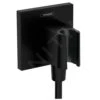 Hansgrohe Fixfit - Wandanschlussbogen Mit Brausehalter, Schwarz Matt 26889670
