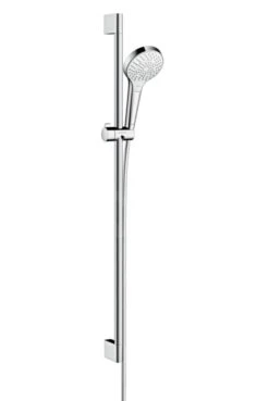 Hansgrohe Croma Select S - Brausegarnitur Multi 0,90 M, EcoSmart 9 L/min, Weiß / Verchromt 26571400