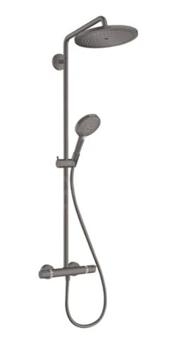Hansgrohe Croma Select S - Duschsäule Showerpipe 280 Mit Thermostatbatterie, EcoSmart, Schwarz Chrom Gebürstet 26891340