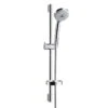 Hansgrohe Croma 100 - Brausegarnitur, 3 Strahlarten, 0,65 M Stange Und Schlauch, Chrom 27775000