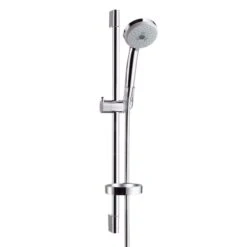 Hansgrohe Croma 100 - Brausegarnitur, 3 Strahlarten, 0,65 M Stange Und Schlauch, Chrom 27775000