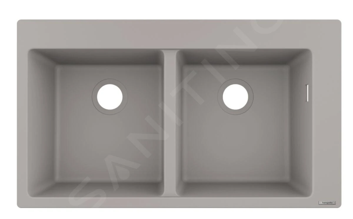 Hansgrohe Abwäschen - Granit-Einbauspülbecken S510-F770, Betongrau 43316380 1 Hansgrohe Abwäschen - Granit-Einbauspülbecken S510-F770, Betongrau 43316380