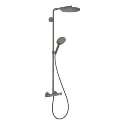 Hansgrohe Raindance Select S - Duschsäule Showerpipe Mit Thermostatbatterie, 1jet, Schwarz Chrom Gebürstet 27633340