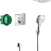 Hansgrohe Raindance Select E - Brausegarnitur 300 Mit Thermostat ShowerSelect, 2 Strahlarten, Chrom 27296000