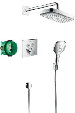 Hansgrohe Raindance Select E - Brausegarnitur 300 Mit Thermostat ShowerSelect, 2 Strahlarten, Chrom 27296000