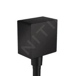 Hansgrohe Fixfit - Wandanschluss Square Mit Rückflussverhinderer, Schwarzmatt 26455670