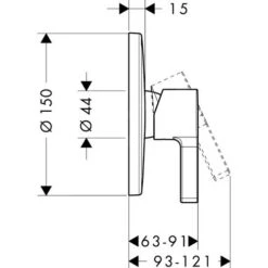 Hansgrohe Metris S - Unterputz-Duscharmatur, Chrom 31665000 -Hansgrohe Verkaufsgeschäft a0d616ecb82a86111395d317