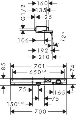 Hansgrohe ShowerTablet Select - Thermostat-Wannenarmatur 700, Verchromt 13183000 -Hansgrohe Verkaufsgeschäft a11fdf3998e36758b4be31c3