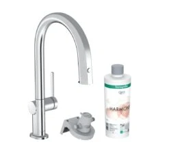 Hansgrohe Aqittura M91 - Spültischarmatur Mit Ausziehbarem Auslauf Und Mit Filterfunktion, Verchromt 76801000