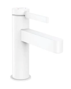 Hansgrohe Finoris - Waschtisch Einhebelmischer 110, Mit Ablaufgarnitur Push-Open, EcoSmart, Weiß Matt 76024700