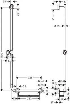 Hansgrohe Unica - Brausestange 1100 Mm, Links, Weiß/Chrom 26403400 -Hansgrohe Verkaufsgeschäft a52f29562ead32f0241ab78a
