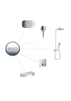 Hansgrohe Raindance Select E - Duschsäule Showerpipe 300 Mit Thermostatbatterie ShowerTablet Select, EcoSmart 9 L/min, 3 Strahlen, Verchromt 27127000 11 Hansgrohe Raindance Select E - Duschsäule Showerpipe 300 Mit Thermostatbatterie ShowerTablet Select, EcoSmart 9 L/min, 3 Strahlen, Verchromt 27127000 -Hansgrohe Verkaufsgeschäft a58c158b6a34748a44e03bcb