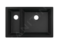 Hansgrohe Abwäschen - Granit-Unterbauspülbecken S510-U635, Graphitschwarz 43433170