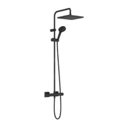 Hansgrohe Vernis Shape - Brausegarnitur Showerpipe 240 Mit Thermostat, 2 Strahlarten, Schwarz Matt 26427670