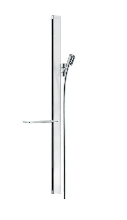 Hansgrohe Unica'E - Duschstange 900 Mm, Mit Duschschlauch, Weiß / Verchromt 27640400 1 Hansgrohe Unica'E - Duschstange 900 Mm, Mit Duschschlauch, Weiß / Verchromt 27640400