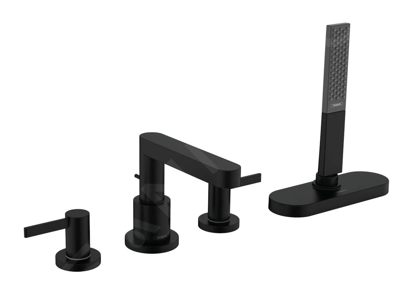 Hansgrohe Finoris - Armatur Am Wannenrand, 4-Loch-Installation, SBox, Schwarz Matt 76444670 1 Hansgrohe Finoris - Armatur Am Wannenrand, 4-Loch-Installation, SBox, Schwarz Matt 76444670