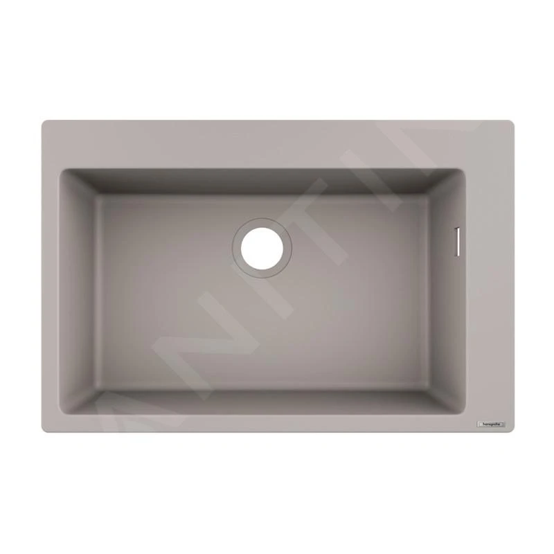 Hansgrohe Abwäschen - Granit-Einbauspülbecken S510-F660, Betongrau 43313380 1 Hansgrohe Abwäschen - Granit-Einbauspülbecken S510-F660, Betongrau 43313380