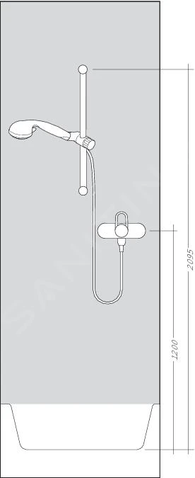 Hansgrohe Raindance Select E - Duschset 120 Mit Thermostatbatterie Ecostat Select, 3 Strahlen, Verchromt 27038000 3 Hansgrohe Raindance Select E - Duschset 120 Mit Thermostatbatterie Ecostat Select, 3 Strahlen, Verchromt 27038000 – Bild 3