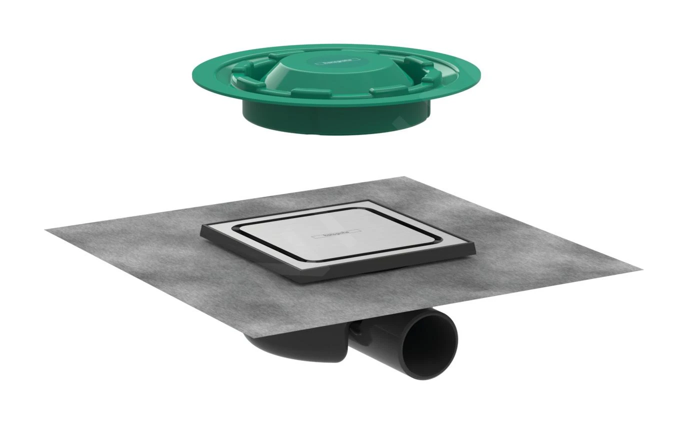 Hansgrohe RainDrain Spot - Punktablauf Mit Rost 150x150 Mm, Für Pflaster, Edelstahl Gebürstet 56055800 1 Hansgrohe RainDrain Spot - Punktablauf Mit Rost 150x150 Mm, Für Pflaster, Edelstahl Gebürstet 56055800