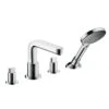 Hansgrohe Metris S - 4-Loch-Badewannenarmatur Für Wannenrand Mit Auslauf 171 Mm, Chrom 31446000