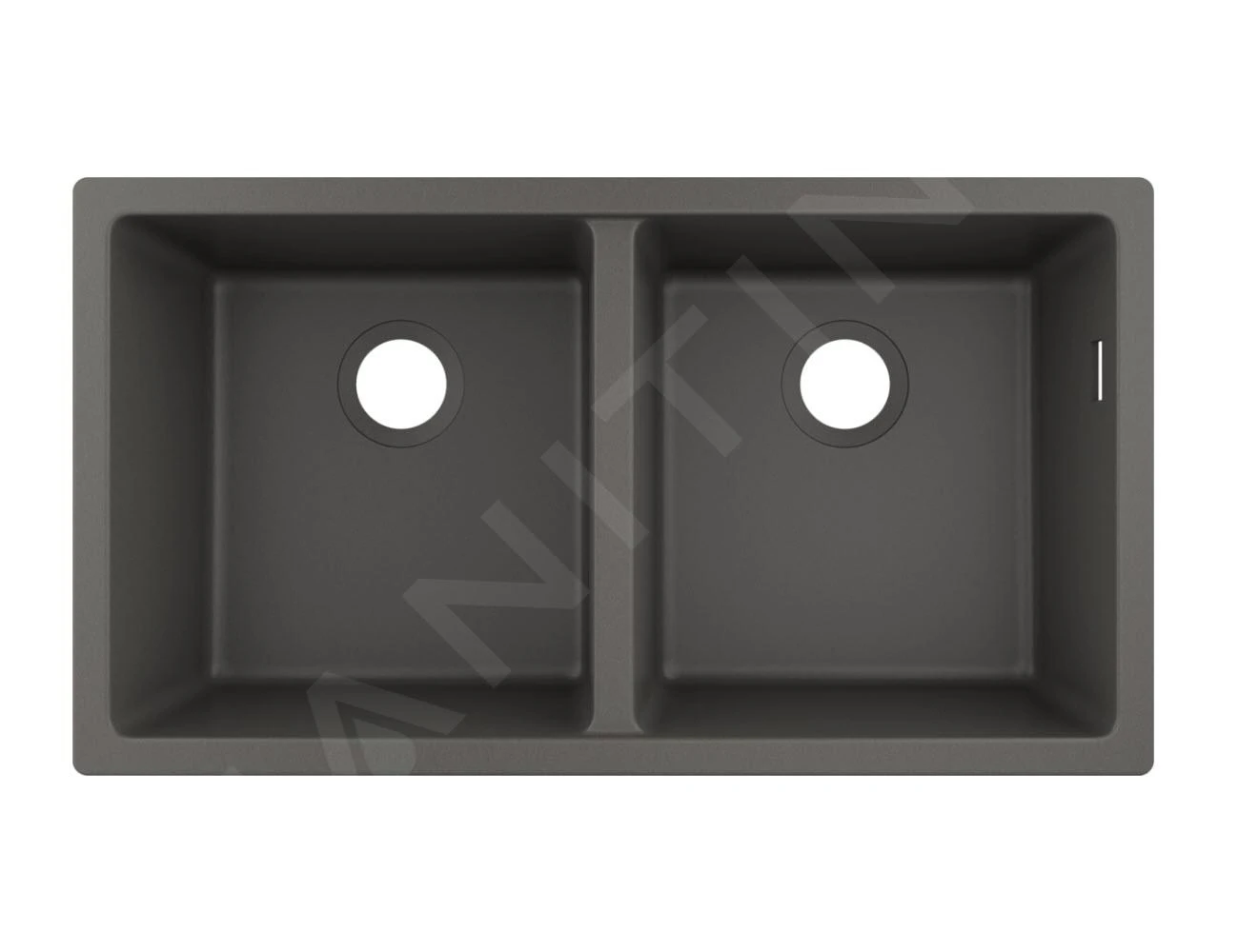 Hansgrohe Abwäschen - Granit-Unterbauspülbecken S510-U770, Steingrau 43434290 1 Hansgrohe Abwäschen - Granit-Unterbauspülbecken S510-U770, Steingrau 43434290