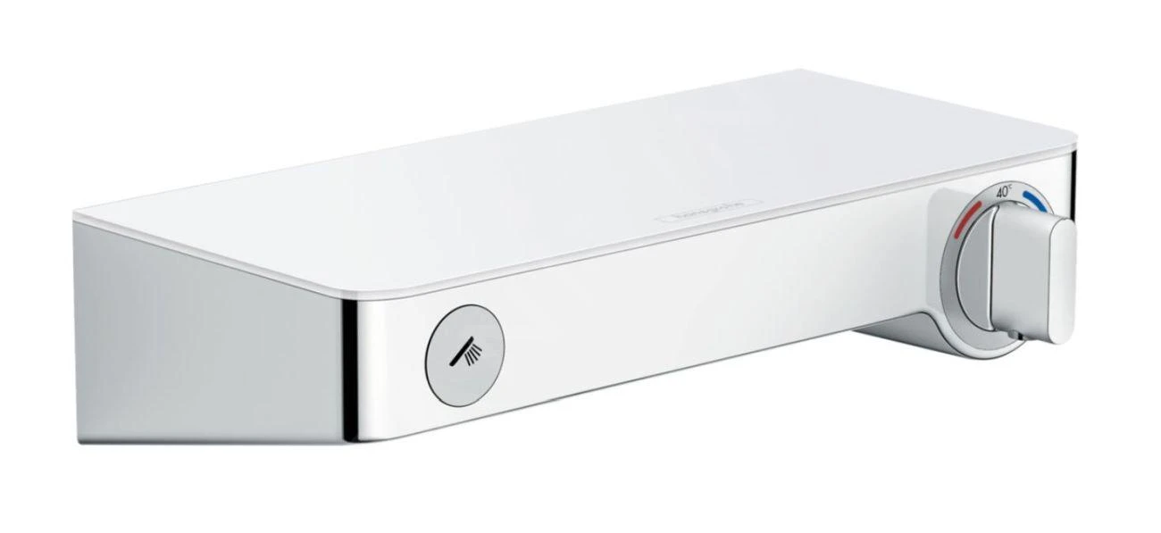 Hansgrohe ShowerTablet Select - Thermostat-Duscharmatur 300, Weiß - Verchromt 13171400 1 Hansgrohe ShowerTablet Select - Thermostat-Duscharmatur 300, Weiß - Verchromt 13171400