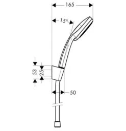 Hansgrohe Croma 100 - Set - Handbrause Vario + Duschhalter Porter'S 1,25 M, Verchromt 27592000 6 Hansgrohe Croma 100 - Set - Handbrause Vario + Duschhalter Porter'S 1,25 M, Verchromt 27592000 -Hansgrohe Verkaufsgeschäft bee5a2c89473488311a85764