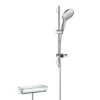 Hansgrohe Raindance Select S - Duschset Mit Thermostatbatterie 150 Mm, 3 Strahlen, Weiß / Verchromt 27036400