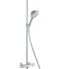 Hansgrohe Raindance Select S - Duschsäule Mit Thermostatbatterie 300 Mm, 2 Strahlen, Weiß / Verchromt 27133400