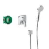 Hansgrohe Crometta - Duschset E 240, Mit Unterputzarmatur Logis, Verchromt 27957000