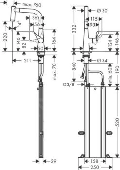 Hansgrohe M71 - Spültischarmatur Metris, Mit Ausziehbarer Brause, SBOX, EcoSmart, Verchromt 73823000 7 Hansgrohe M71 - Spültischarmatur Metris, Mit Ausziehbarer Brause, SBOX, EcoSmart, Verchromt 73823000 -Hansgrohe Verkaufsgeschäft c88e1aad1cae375356cff1e2