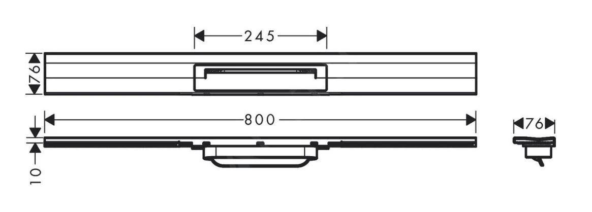 Hansgrohe RainDrain Flex - Duschrinne 800 Mit Edelstahlrost, Kürzbar, Zur Wandmontage, Edelstahl Gebürstet 56051800 2 Hansgrohe RainDrain Flex - Duschrinne 800 Mit Edelstahlrost, Kürzbar, Zur Wandmontage, Edelstahl Gebürstet 56051800 – Bild 2