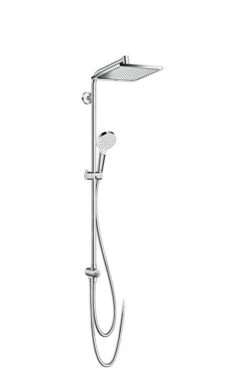 Hansgrohe Crometta - Brausegarnitur E 240 Showerpipe Für Renovierung, EcoSmart 9 L/min, Verchromt 27289000