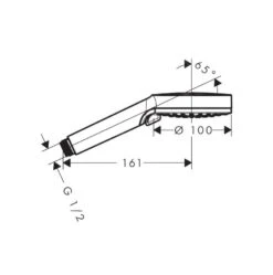 Hansgrohe Vernis Blend - Duschkopf Vario, EcoSmart, 2 Strahlen, Verchromt 26340000 -Hansgrohe Verkaufsgeschäft ce3ffcf80aff0ee90734134e