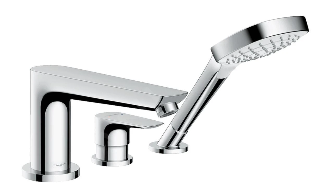 Hansgrohe Talis E - Badewannenarmatur Für Wannenrand, 3-Loch-Montage, Chrom 71731000 1 Hansgrohe Talis E - Badewannenarmatur Für Wannenrand, 3-Loch-Montage, Chrom 71731000