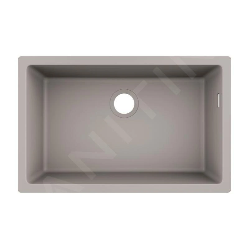 Hansgrohe Abwäschen - Granit-Unterbauspülbecken S510-U660, Betongrau 43432380 1 Hansgrohe Abwäschen - Granit-Unterbauspülbecken S510-U660, Betongrau 43432380