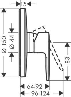 Hansgrohe Vernis Blend - Duschunterputzarmatur, Verchromt 71667000 4 Hansgrohe Vernis Blend - Duschunterputzarmatur, Verchromt 71667000 -Hansgrohe Verkaufsgeschäft d4cd43132633b8b475853d3c